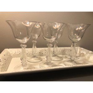 Vintage Regency Cordial 6 Glasses